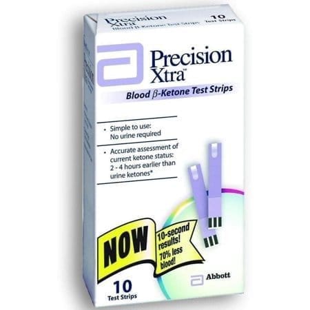 Precision Xtra Blood B-Ketone Test Strips, 10 Ct