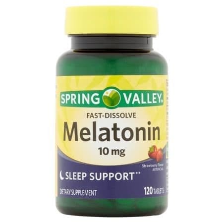 Spring Valley Melatonin Fast Dissolve Tablets, 10 mg, 120 Ct