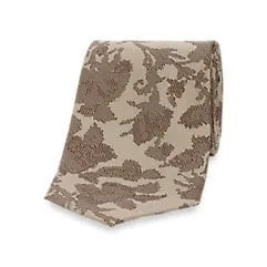 Paisley Silk Tie - Tan