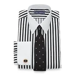 Pure Cotton - Satin Stripe French Cuff Dress Shirt
