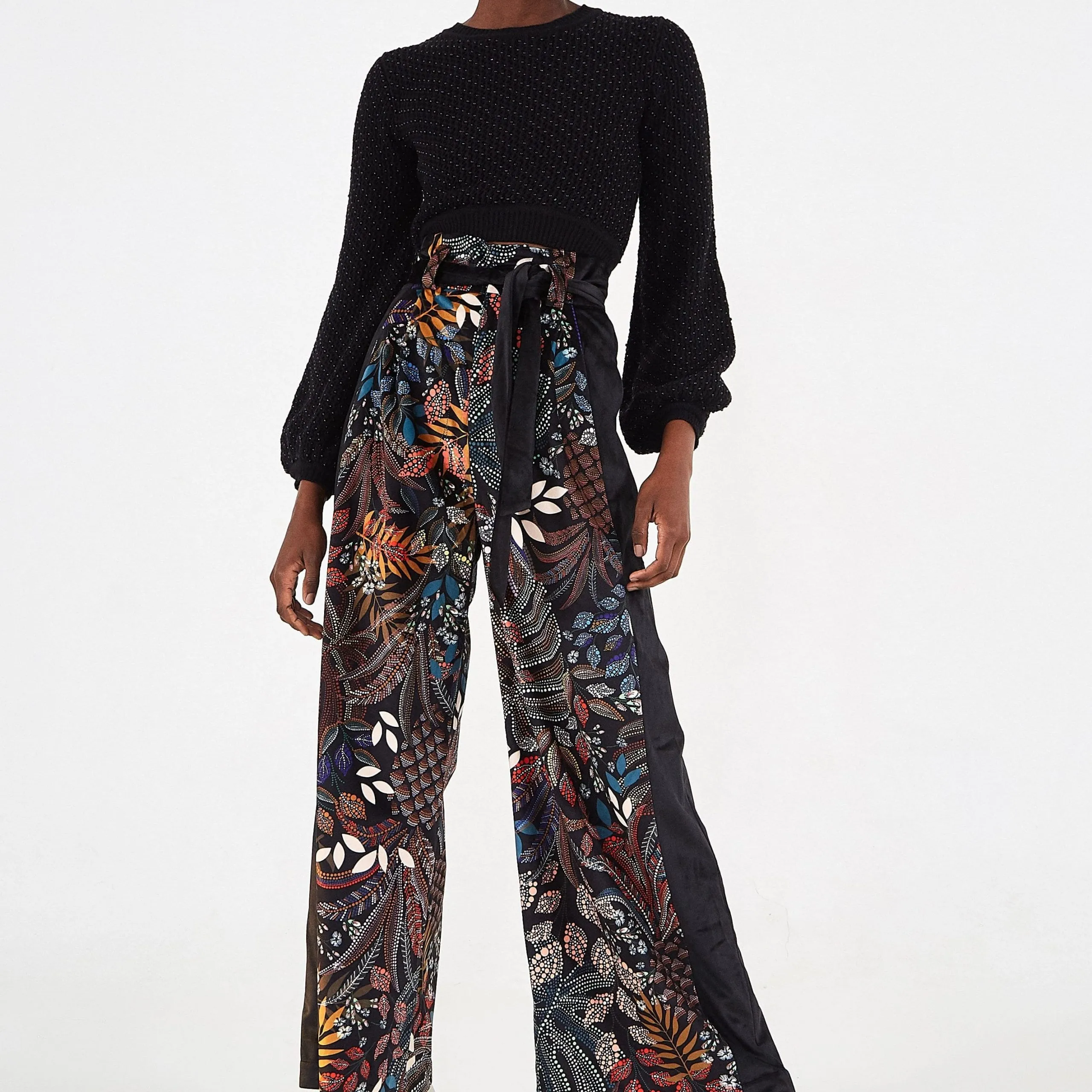 DELICATE FOREST CLOCHARD PANTS