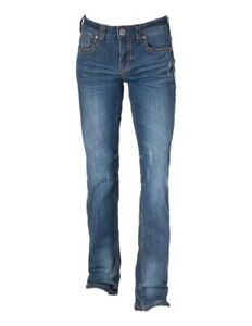 Cowgirl Tuff Western Jeans Womens True Victory Med Wash JTRVIC