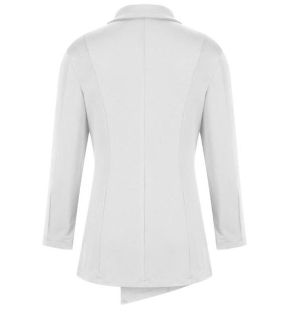 Women Elegant Blazer Dress Jacket for Business Casual Long Sleeve Lapel Belted Fashion Self Tie Outwear Tops