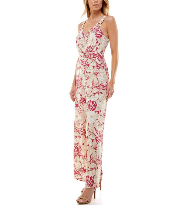 June & Hudson Women's Juniors Full Length Strap Jumpsuit