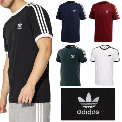 Adidas Original Embroidered Trefoil 3 Stripe California T-Shirt