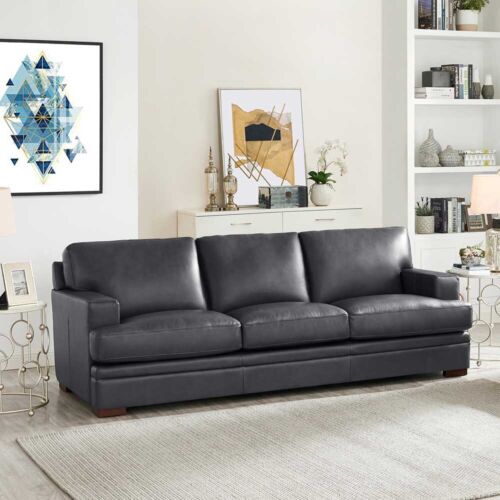 Hydeline Georgia Top Grain Leather Sofa Couch
