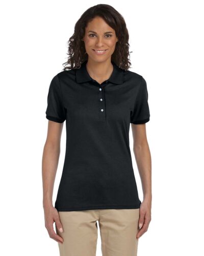 Jerzees Women Polo Shirt Short Sleeve SpotShield Solid M-437W
