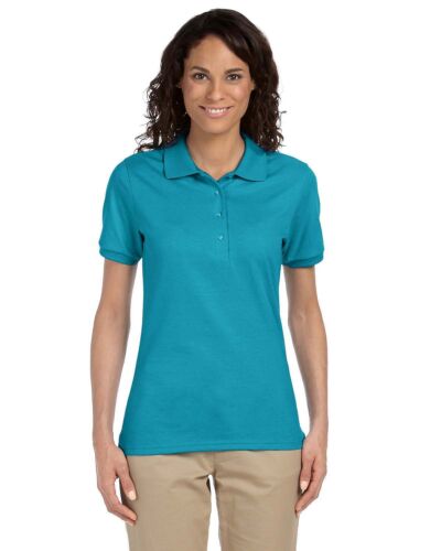 Jerzees Women Polo Shirt Short Sleeve SpotShield Solid M-437W