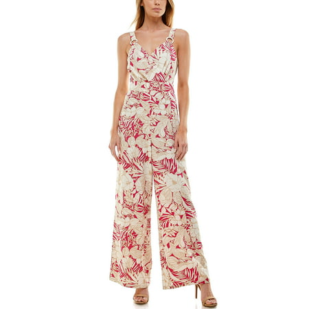 June & Hudson Women's Juniors Full Length Strap Jumpsuit