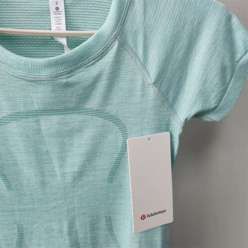 Lululemon Swiftly Tech Short Sleeve 2.0 Yoga Sports Azure T-Shirt 2-8 Free Ship