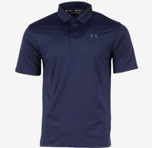 New Mens Under Armour Muscle Golf Polo Shirt Top Playoff Athletic Black Navy