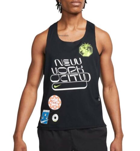Nike Dri-Fit ADV Aeroswift NYC Marathon 2021 Tank Singlet SZ S-XL Men DN7461-010