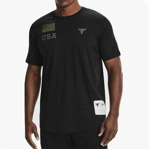 Under Armour Men’s Project Rock Veterans Day Graphic T-Shirt Black #969-001