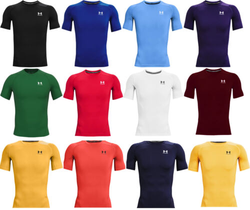Under Armour Men's HeatGear Short Sleeve Compression Shirt-1361518-FREE SHIPPING