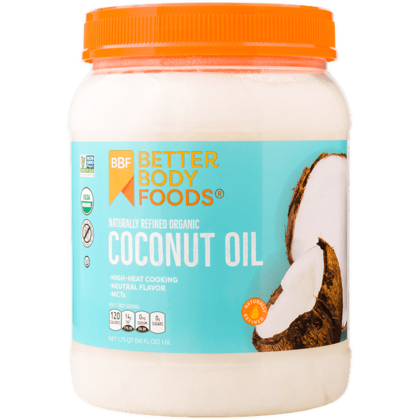 BetterBody Foods Naturally Refined Organic Coconut Oil, 56 Oz